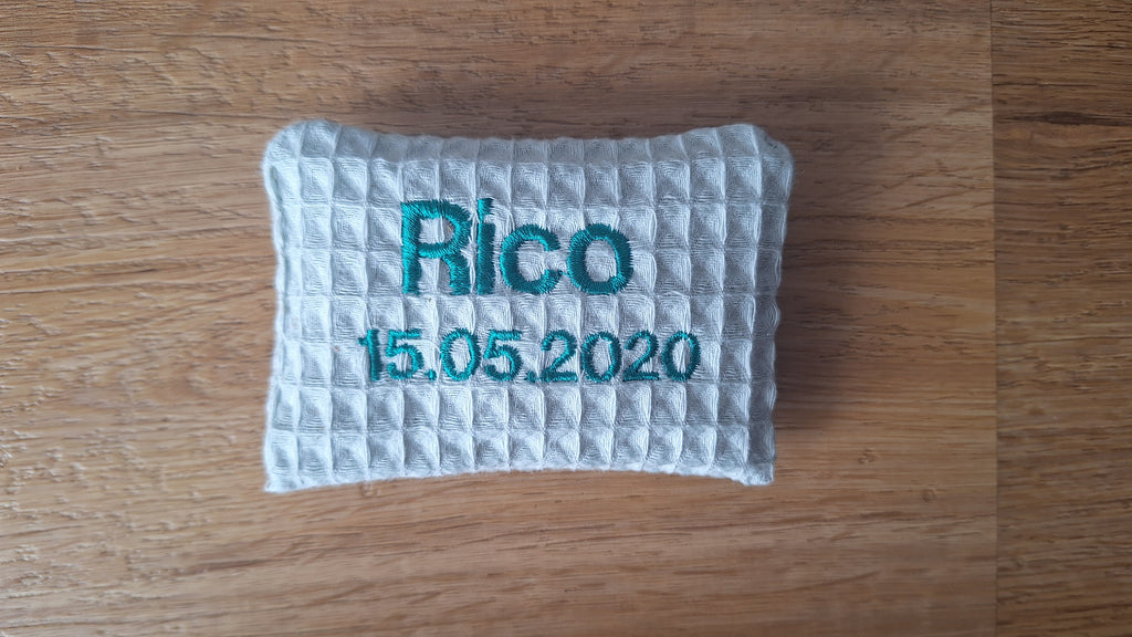 Personalisierte Lavendelsäckchen mit Name & Geburtsdatum