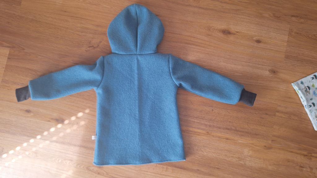 Wollwalk Jacke für Babys & Kinder mit Mütze & Loop – 3-teiliges Set